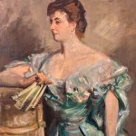 Portrait of a woman in the Impressionist style
