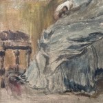 Woman in an armchair - Angela Carugati