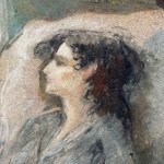 Woman in an armchair - Angela Carugati