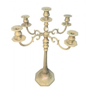 Coppia di candelabri argentati