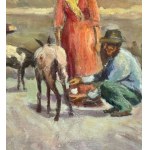 Figures with a flock - Scognamiglio Giuseppe (Portici 1901-1985 )