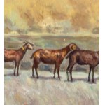 Figures with a flock - Scognamiglio Giuseppe (Portici 1901-1985 )