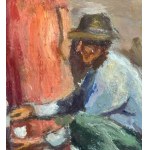 Figures with a flock - Scognamiglio Giuseppe (Portici 1901-1985 )