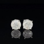 EARRINGS IN 14K WHITE GOLD 1.68 GR WITH DIAMONDS - ER31203