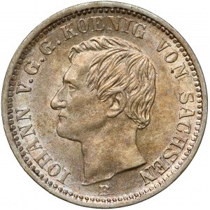 Germany, Sachsen, 1/6 taler 1865