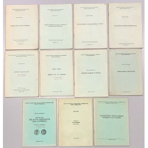 Biblioteczka Biuletynu Numizmatycznego - różne tematy 11 szt.