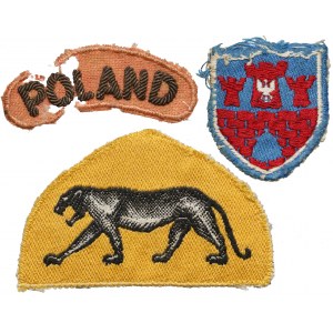 Naszywki: 14 Brygada Pancerna, Dowództwo Armii Polskiej na Wschodzie i POLAND