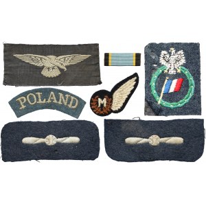 Naszywki polskiego ochotnika RAF i baretka Air Crew Europe Star