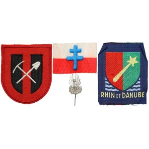 Naszywki IIWŚ (3) i Odznaka Polskich Oddziałów Pracy we Francji