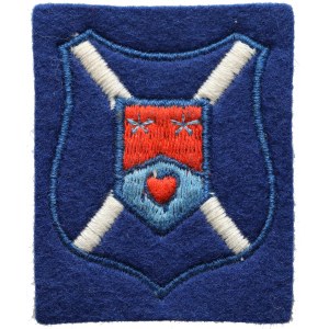 Naszywka - Odznaka honorowa Hrabstwa Lanark dla 10 Pułk Dragonów