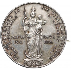 Niemcy, Bawaria, 2 guldeny 1855 - w formie broszki