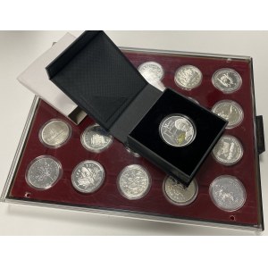 Canada, Set of 20 silver collector coins + Vanuatu (total 21pcs)