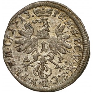 Germany, Brandenburg, 1 kreuzer Bayreuth 1713 IAP