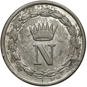 Włochy, Neapol, Napoleon Bonaparte, 10 centesimi 1809-M