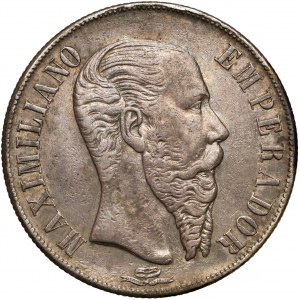 Meksyk, Maksymilian I, Peso 1866, Mexico City