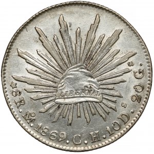 Meksyk, 8 reales 1869, Mexico City