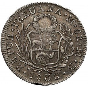 Peru Północne, 8 reales 1838-MB