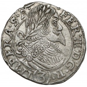 Czechy, Ferdynand III, 3 krajcary 1643, Praga