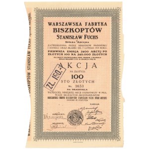 Warszawska Fabryka Biszkoptów Stanisław Fusch, Em.1, 100 zł