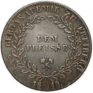 Germany, Sachsen, Taler 1815 - Bergakademie - DEM FLEISSE