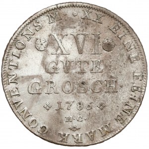 Niemcy, Brunszwik-Lüneburg, 16 dobrych groszy 1786 MC