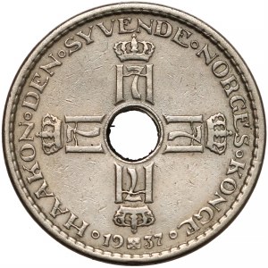 Norwegia, 1 krone 1937