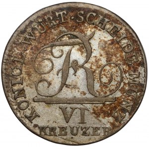 Germany, Würtemberg, 6 kreuzer 1808