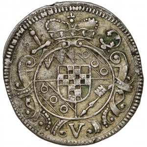 Niemcy, Würzburg, 5 krajcarów 1748 WF