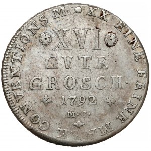 Niemcy, Brunszwik-Lüneburg, 16 dobrych groszy 1792 MC