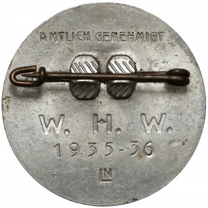 Winterhilfswerk W.H.W. 193-36 Plakette mit Adolf Hitler