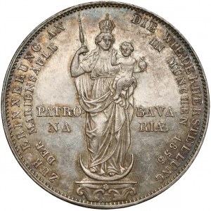 Germany, Bayern, Mariengulden 1855 - Patrona Bavariae