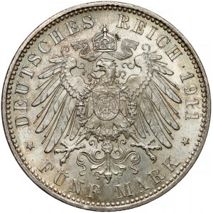 Niemcy, Bawaria, 5 marek 1911 D - urodzinowe