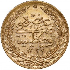 Turkey, Muhammed V, 100 kurush AH1327 year 7 (1915)