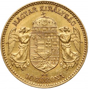 Hungary, Franc Joseph I, 10 korona 1911 KB, Kremnitz