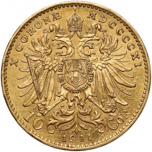 Austria, Franz Joseph I, 10 corona 1911