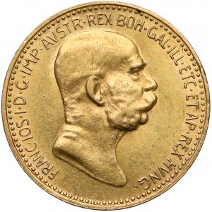 Austria, Franciszek Józef I, 10 koron 1908 - 60-lecie panowania
