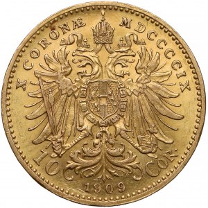 Austria, Franz Joseph I, 10 corona 1909