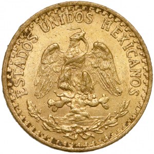 Meksyk, 2 pesos 1919 Mo, Mexico City