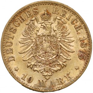 Germany, Württemberg, 10 mark 1875