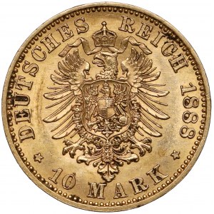 Germany, Preussen, 10 mark 1888 - Friedrich III