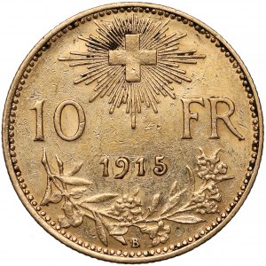 Szwajcaria, 10 franków 1915