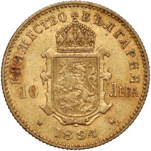 Bulgaria, Ferdinand I, 10 leva 1894