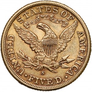 United States, 5 dollars 1899-S - Coronet Head