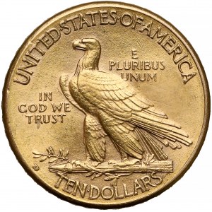 USA, 10 dolarów 1910-D - Indian Head