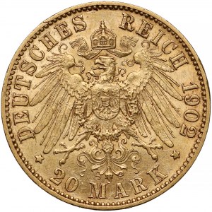 Germany, Preussen, 20 mark 1902