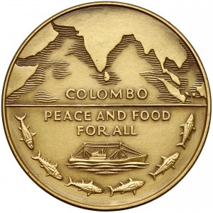 Włochy, Medal ZŁOTO Sirimavo Bandaranaike FAO Ceres - Rzym