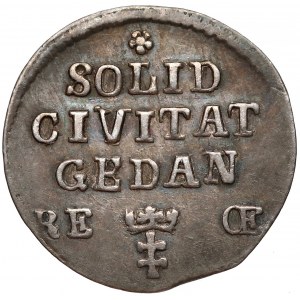 August III Sas, Szeląg Gdańsk 1761 - czyste srebro