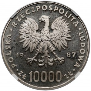 Próba NIKIEL 10.000 złotych 1987 Jan Paweł II