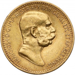 Austria, Franz Joseph I, 10 corona 1909