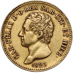 Włochy, Sardynia, 20 lirów 1825